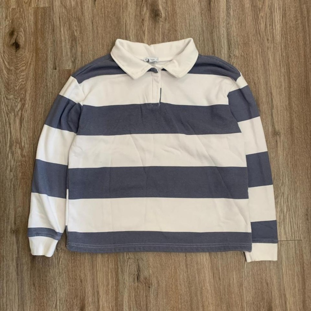 Super soft Better Together cotton fleece baggy rugby shirt - size XS womens